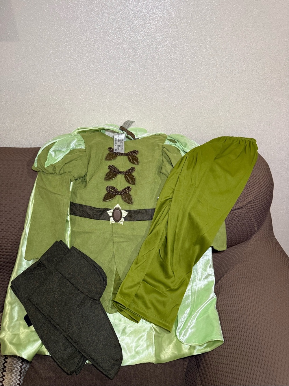 Disney Parks Prince Naveen Princess and The Frog Costume w/ Cape Faux Boots 5/6